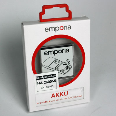 Original Emporia Handy-Ersatzakku, Artikelnummer: HA-260055